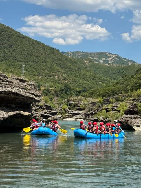 Permet: Rafting Tour with Cliff Jumping and Thermal Baths - Starting Point in Përmet and Transport Logistics