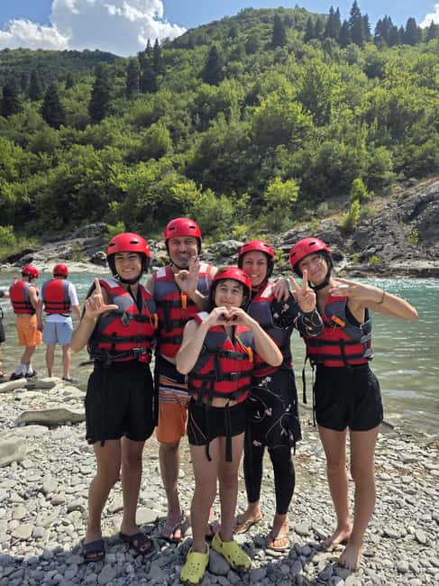 Permet: Rafting Tour with Cliff Jumping and Thermal Baths - Cliff Jumping and Swimming at the Riverbank