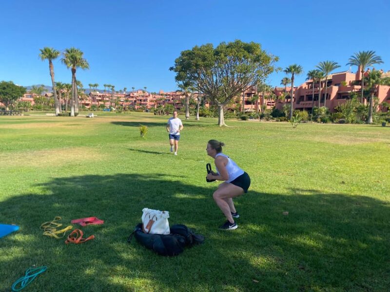 Personal (group) Fitness Training by the beach - Equipment and Exercise Variety