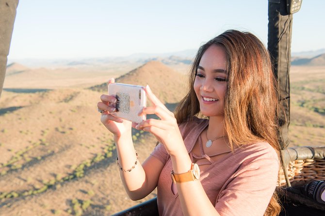 Phoenix Afternoon Hot Air Balloon Ride - The Landing and Celebration in the Desert