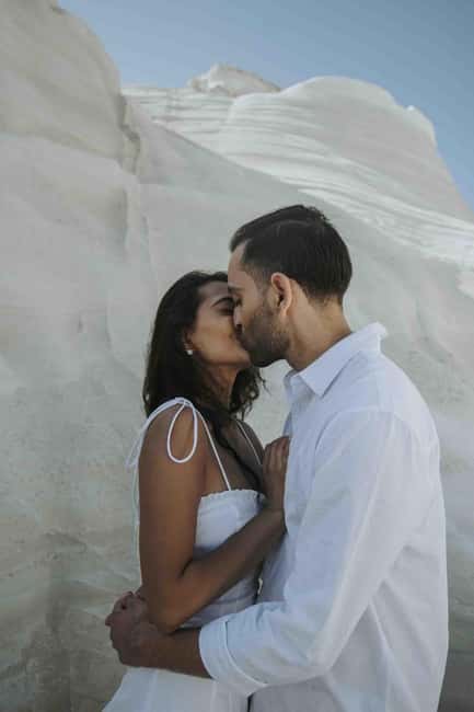 Photo & Drone video at Sarakiniko Beach - The Itinerary of the Photo Tour at Sarakiniko