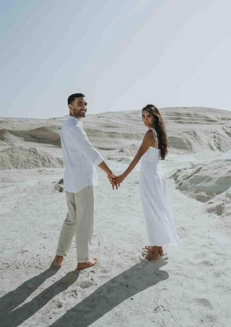 Photo & Drone video at Sarakiniko Beach - Physical Considerations and Accessibility