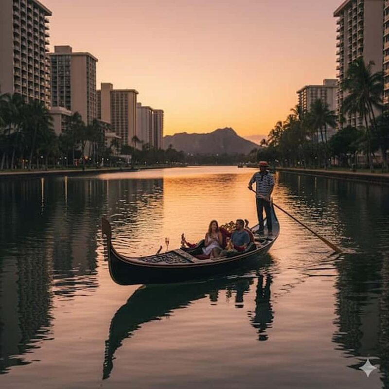 Photo Shoot on a Waikiki Gondola Cruise - Enjoy a Unique Waikiki Gondola Photo Shoot in Hawaii