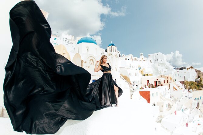 Photoshoot in Flying Dresses in Santorini - Booking Process, Availability, and Popularity