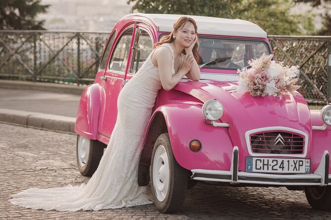 Pink 2CV Private Fashion Tour in Paris - The Henri IV Square and Luxury Shopping Streets