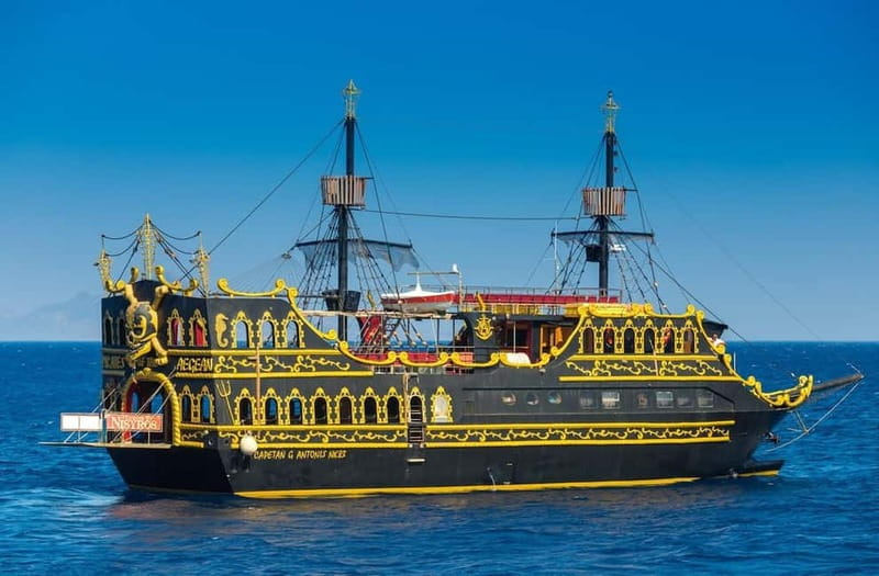 Pirate Cruise from Kos to Kalymnos, Pserimos, Plati & BBQ - Experience the Excitement of the Pirate Cruise from Kos to Four Greek Islands
