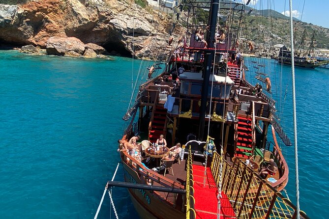 Pirate Ship Cruise with Food and Swimming Stops in Alanya - Swimming at Kleopatra Beach