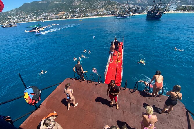 Pirate Ship Cruise with Food and Swimming Stops in Alanya - Relaxing at Emirgan Ula Mesire Yeri