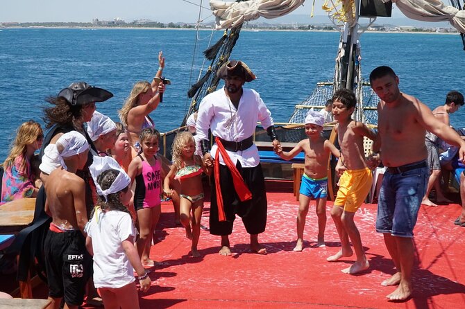 Pirate Ship Cruise with Food and Swimming Stops in Alanya - Onboard Food and Drinks