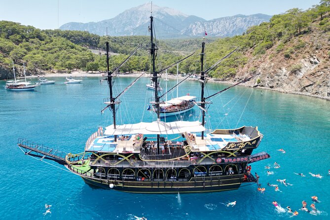 Pirates Boat Trip with optional Pick Up - Drop Off from Antalya - Thrilling Pirate-Themed Boat Trip in Kemer with Convenient Antalya Pickup