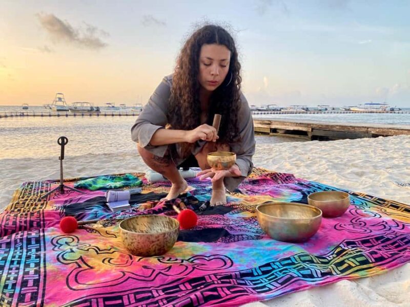 Playa Del Carmen: Sunrise Beach Sound Bath with Bronze Bowls - The Deep Sound Healing with Bronze Bowls