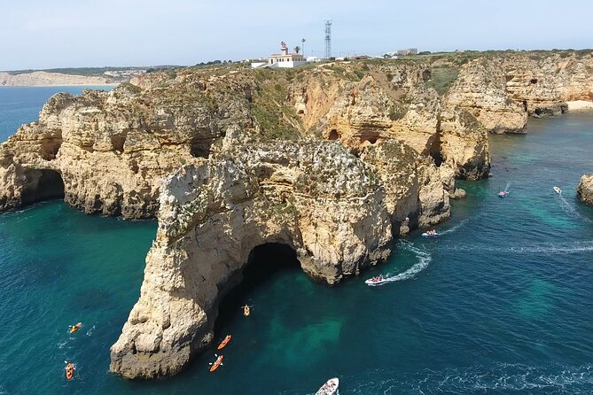 Ponta da Piedade Costal cruise and Caves-2h - Swimming, Snorkeling, and Dolphin Sightings