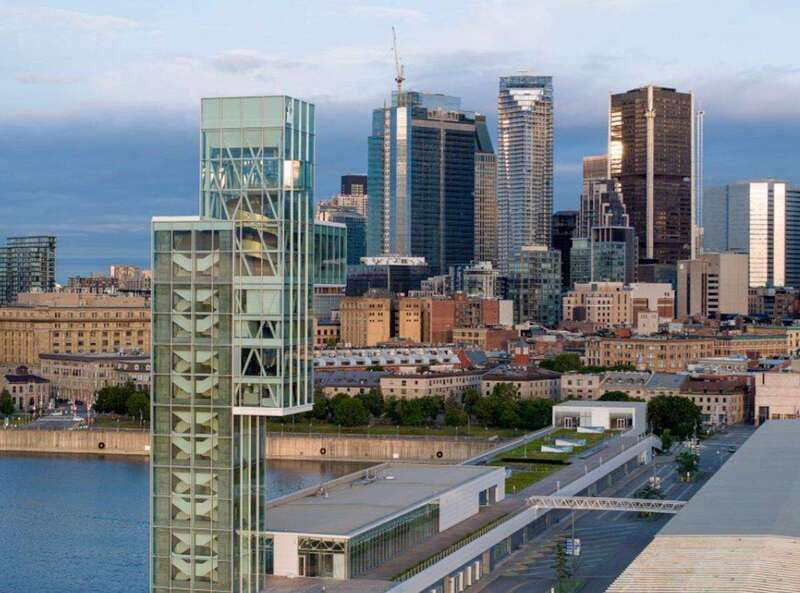 Port of Montreal Glass Tower Entry - The Glass Bottomed Cage: A Thrilling 360-Degree View