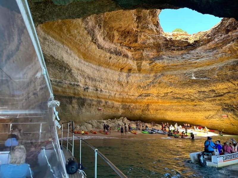 Portimão: Benagil Caves & Golden Coast Eco Catamaran Tour - Guided Tour of the Benagil Cave and Other Sea Caves