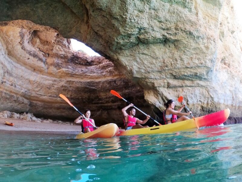 Portimão: Benagil Caves Speedboat and Kayak Guided Tour - The 40-Minute Coastal Boat Cruise Back to Portimão
