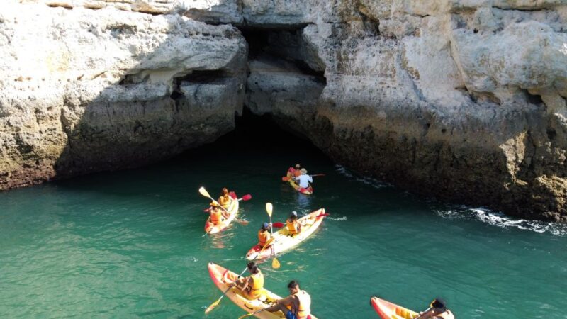 Portimão: Benagil Caves Speedboat and Kayak Guided Tour - Practical Details: Meeting Point, Group Size, and What to Bring