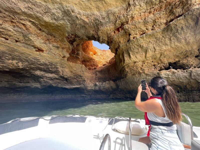 Portimao: Boat trip to the Benagil Cave - Exciting Speedboat Tour from Portimao to the Benagil Sea Caves for $36