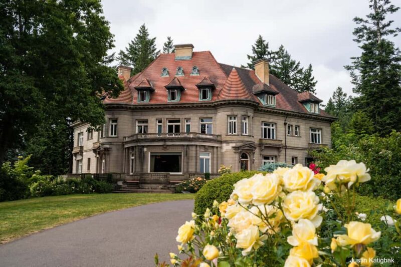 Portland, Oregon: City Highlights Tour with Aerial Tram Ride - Exploring the Grounds of Pittock Mansion