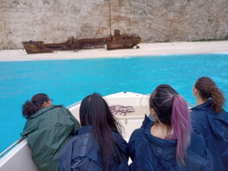 Porto Vromi: Navagio Beach & Blue Caves Private Boat Tour - Discovering the Blue Caves and Blue Cave Blue Spot