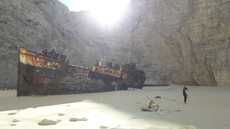 Porto Vromi: Navagio Beach & Blue Caves Private Boat Tour - Discovering the Heart Cave and Profile of Poseidon Rock Formation