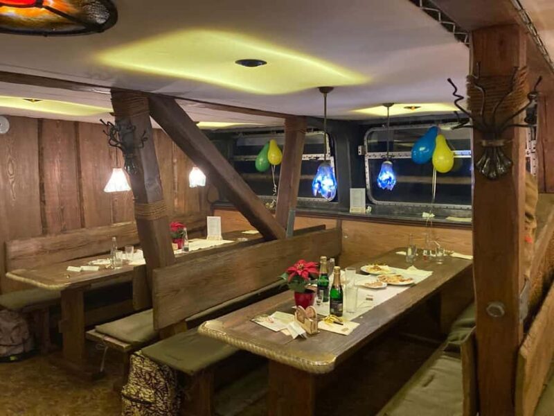 Prague: All Inclusive NewYear'sEve Cruise with Dinner&Drinks - Comfort and Seating Options Inside the Boat