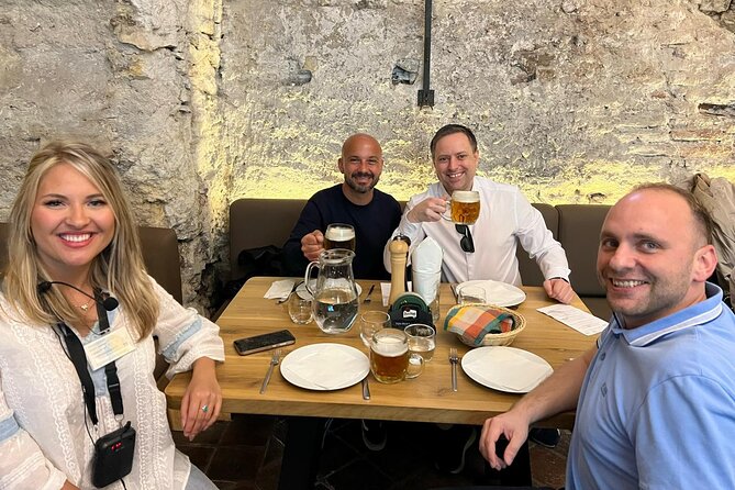 Prague Beer & History Walking Tour (includes 3 beer) - Key Points
