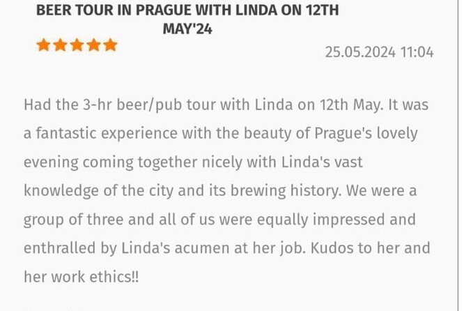 Prague Beer & History Walking Tour (includes 3 beer) - The Beers and the Guide’s Expertise