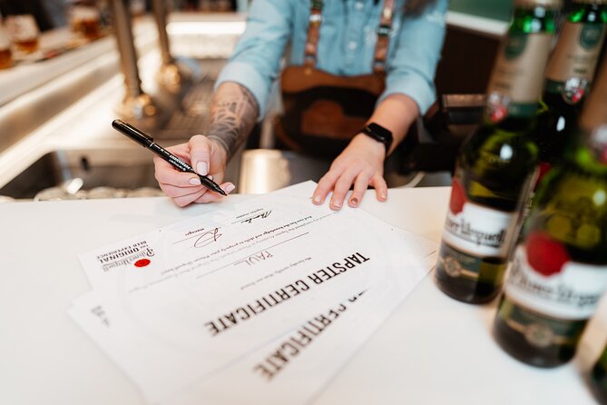Prague Beer Pouring Class at Pilsner Urquell - The Souvenir: A Personalized Pilsner Urquell Bottle