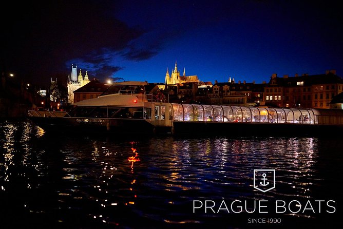 Prague Boats 3-hours Crystal Dinner Cruise - Experience Prague’s Nighttime Charm on a 3-Hour Crystal Dinner Cruise