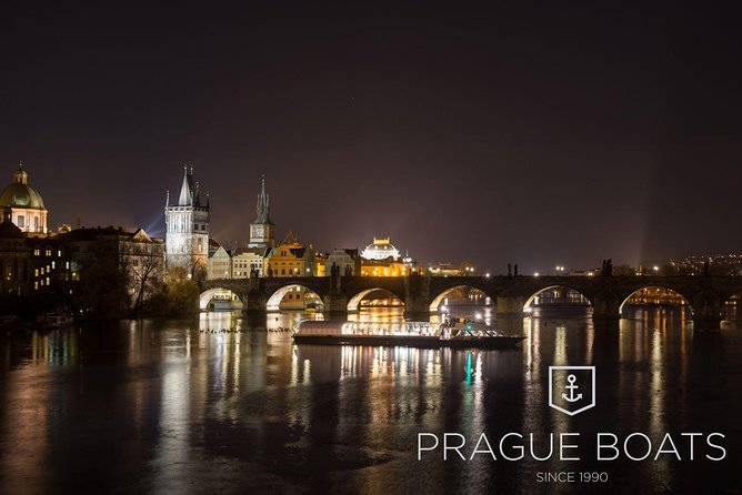Prague Boats 3-hours Crystal Dinner Cruise - Live Music and Atmosphere Aboard