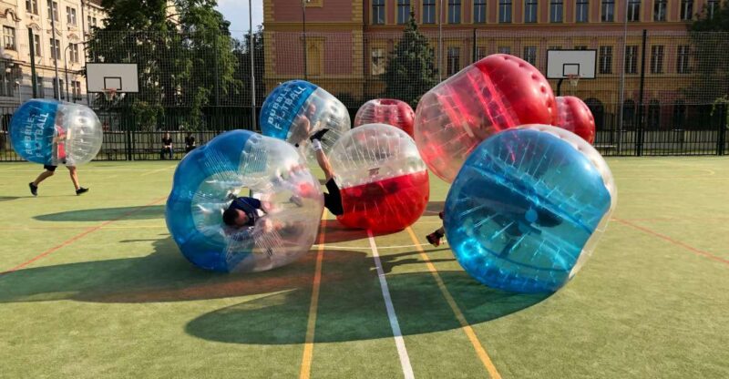 Prague: Bubbles football in city centre of Prague - Exciting Bubble Football in the Heart of Prague for Just $37