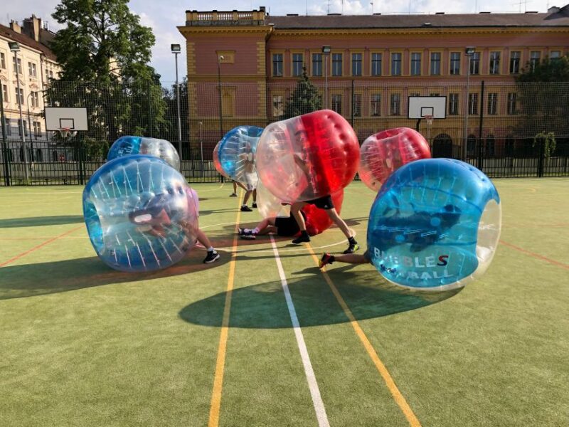 Prague: Bubbles football in city centre of Prague - Key Points