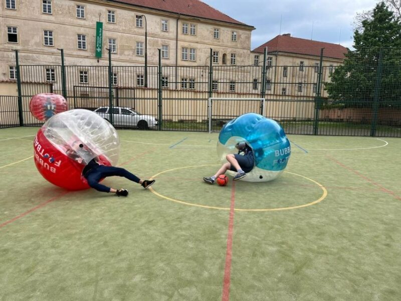 Prague: Bubbles football in city centre of Prague - Equipment and Safety Measures During the Game