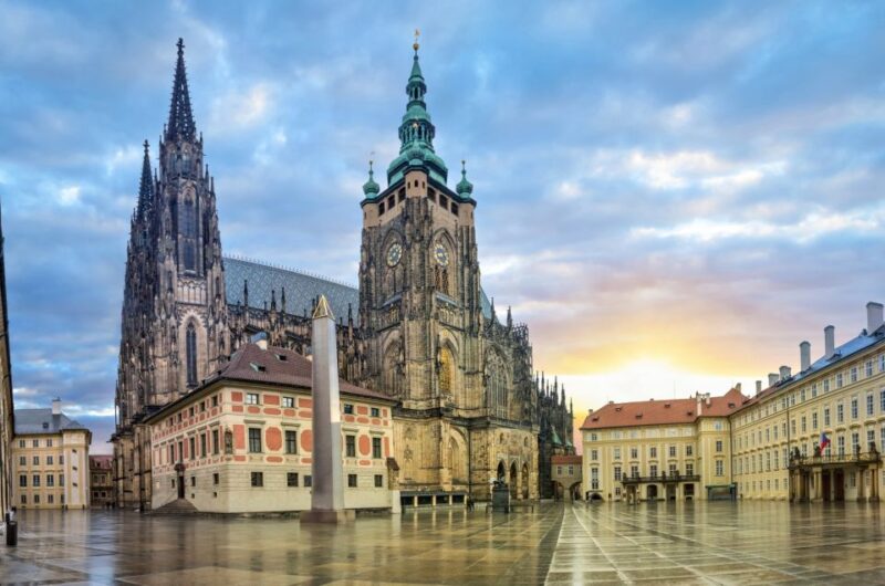 Prague Castle and St. Vitus Cathedral Private Walking Tour - Discovering St. Georges Basilica and the Golden Lane