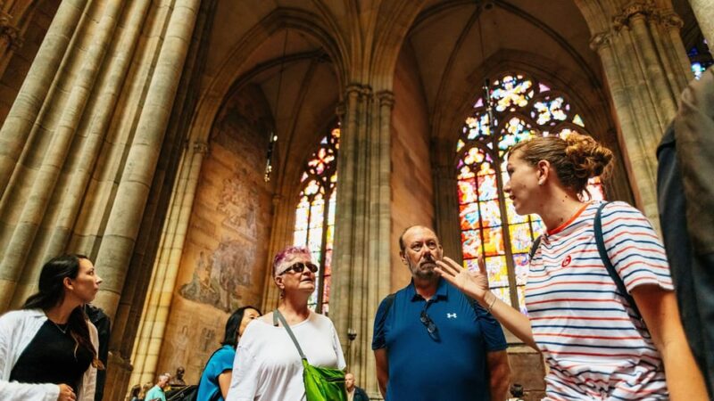 Prague Castle Interiors, Bus Tour and Vltava River Cruise - Inside Prague Castle: The Majesty of St. Vitus Cathedral