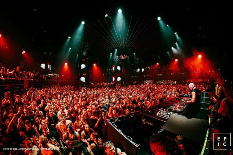 Prague: Christmas Santa Claus Boat Party + Epic Club After Party - Prague Castle and the City Lights from the Water