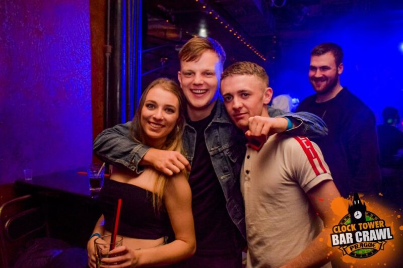 Prague: Clock Tower Bar Crawl ending at the BIGGEST CLUB - The Night’s Pacing and Duration