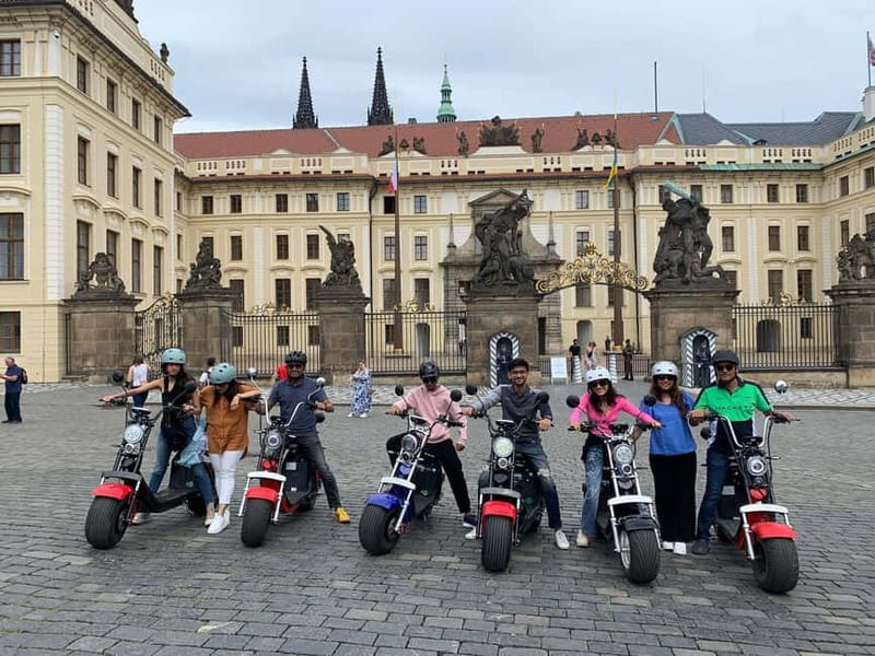 Prague: Guided Fat Tire e-Scooter Tour - Riding Through Petrin Park and Narrow Streets