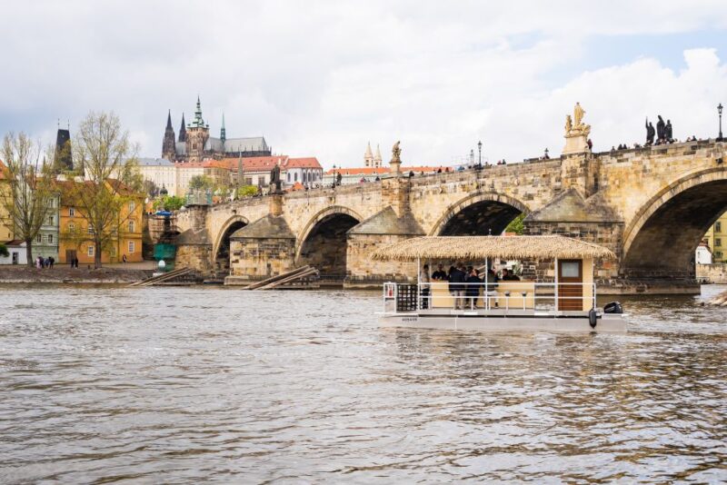 Prague: Party Tiki Boat Sightseeing Cruise with Drinks - The Starting Point Between U Bukanyra Houseboat and Botel Albatros