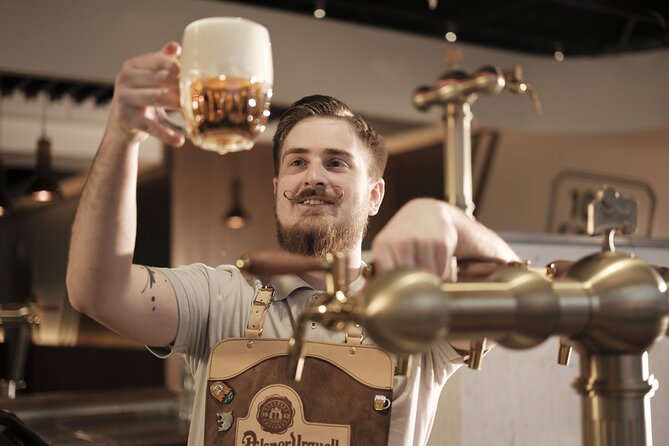 Prague Pilsner Urquell Experience with 3 Free Beer Tastings - Beer Tastings and Tapster Shows at the End