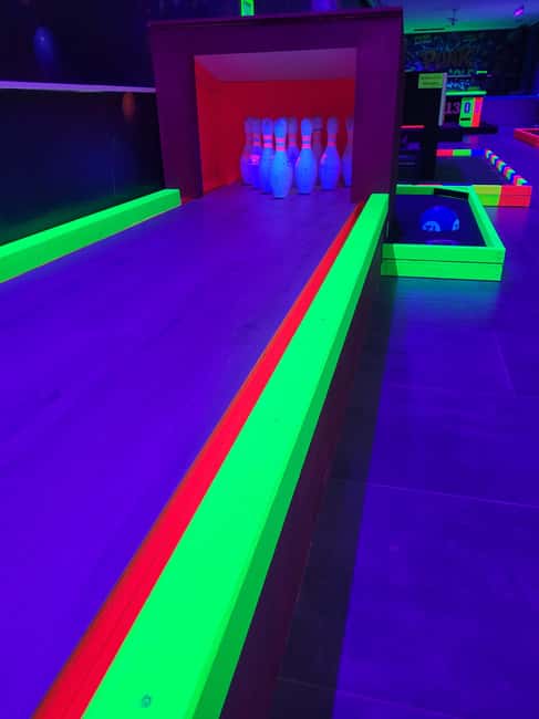 Prague: Punk Minigolf Glow-in-the-Dark Entry Ticket - Unique Design and Themed Holes
