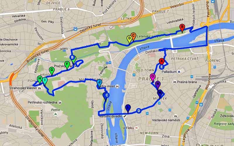 Prague: Stunning Viewpoints, Castle, City & Park Bike Tour - Discovering Wenceslas Square and the New Town