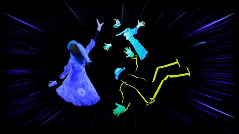 Prague: Underground Black Light Theatre Interactive Show - Key Points