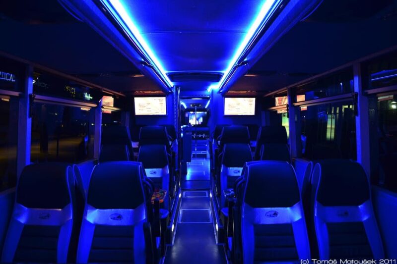 Prague XXXL Party Bus Ride - The Route and City Scenery on the Party Bus