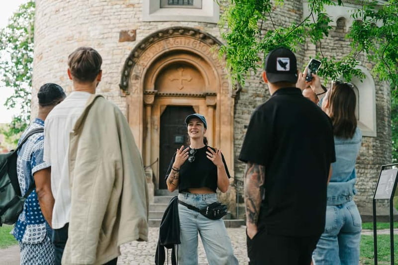 Pragues Best Hidden Gem: Vysehrad Castle & Historic Fort - Enjoying a Local Drink in a Scenic Setting