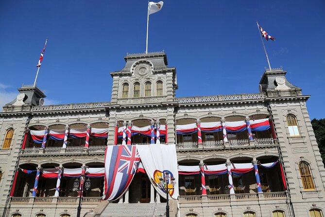 Premier Pearl Harbor and Hawaii Kingdom History Tour - Tour of Downtown Honolulu: Iolani Palace and the King Kamehameha Statue