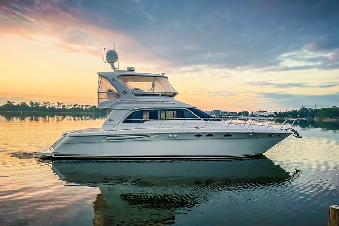 Private 3 Hour Sunset Cruise On A 50' Luxury Yacht With Captain - Key Points