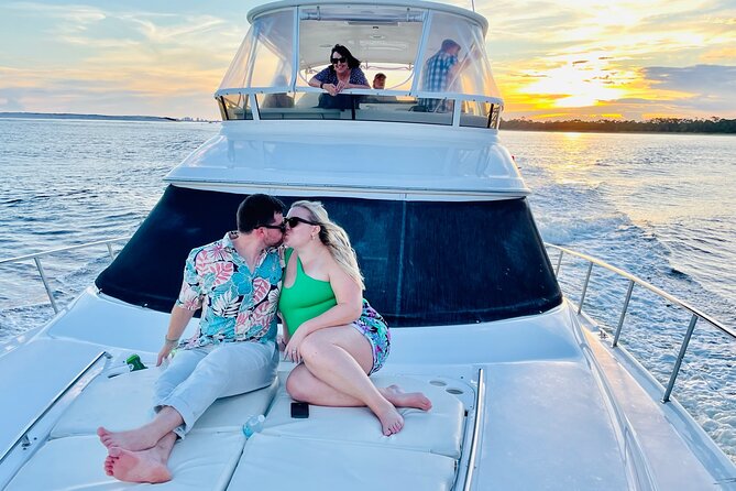 Private 3 Hour Sunset Cruise On A 50' Luxury Yacht With Captain - Frequently Asked Questions