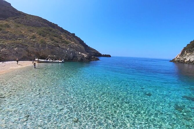 Private 6 H Boat Dafina Bay & Bear's Bay - Return Journey to Vlore