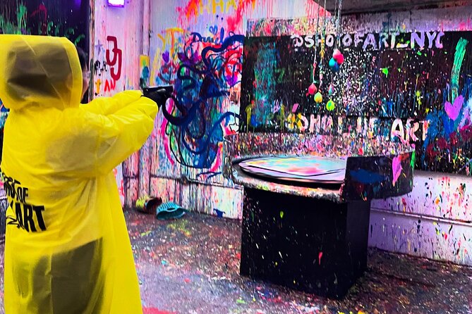 Private Art Boom 3 in 1 Experience in New York - The Unique Blend of Paintball and Spin Art